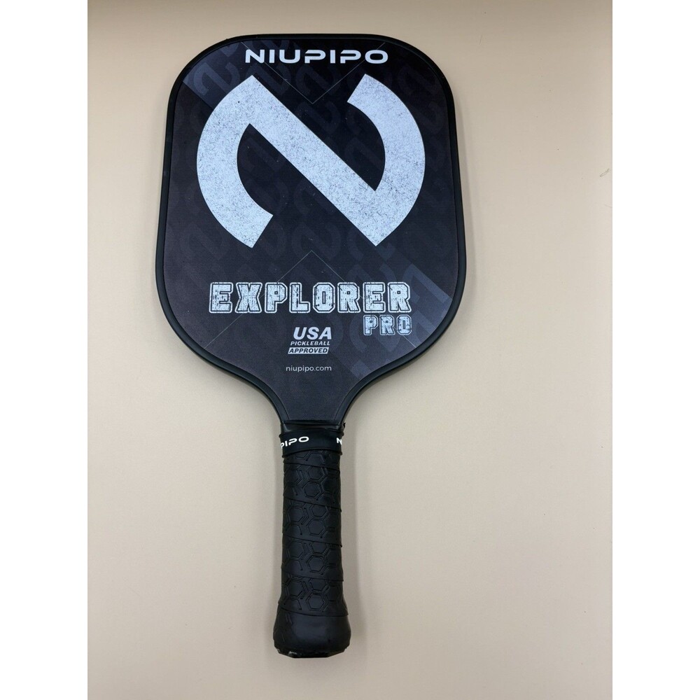 Niupipo Explorer Pro Carbon Fiber Pickleball Paddle Black USAPA Approved Racket